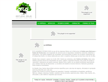 Tablet Screenshot of e-estudiozeus.com.ar
